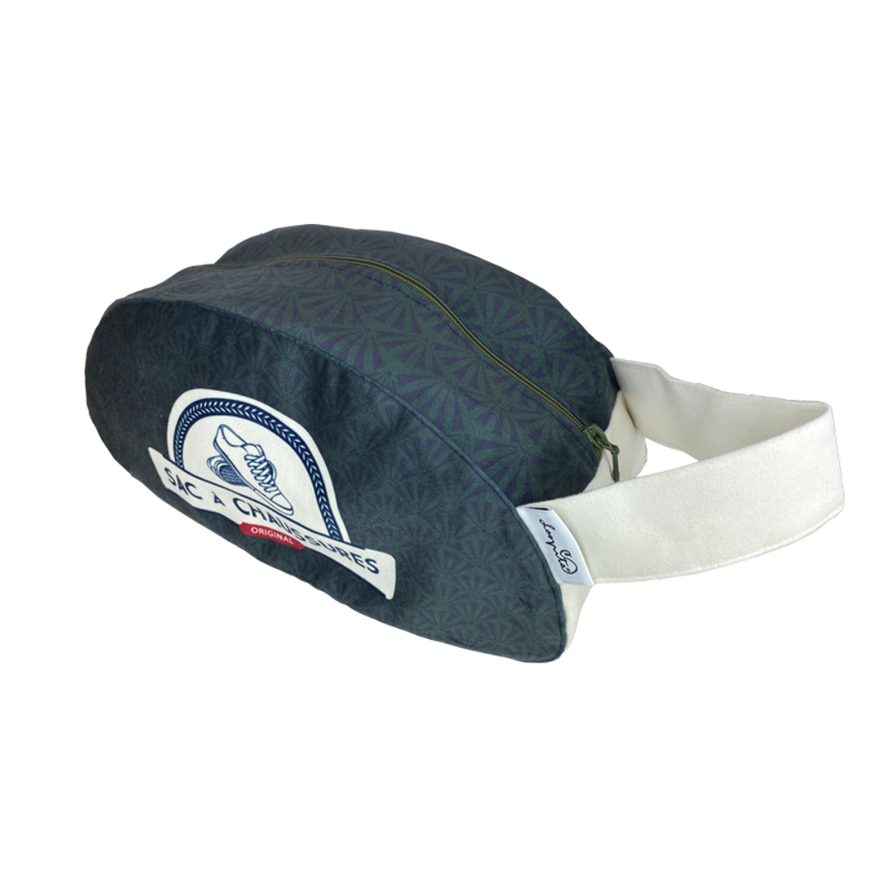 Accessoires de voyage - Sac à chaussures en velours "Le Blues des 20's" - LOOPITA