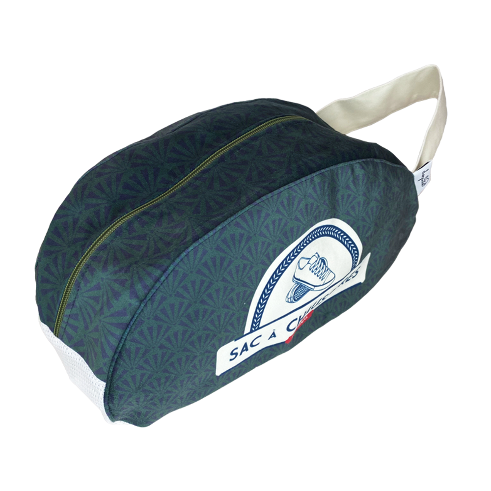 Accessoires de voyage - Sac à chaussures en velours "Le Blues des 20's" - LOOPITA