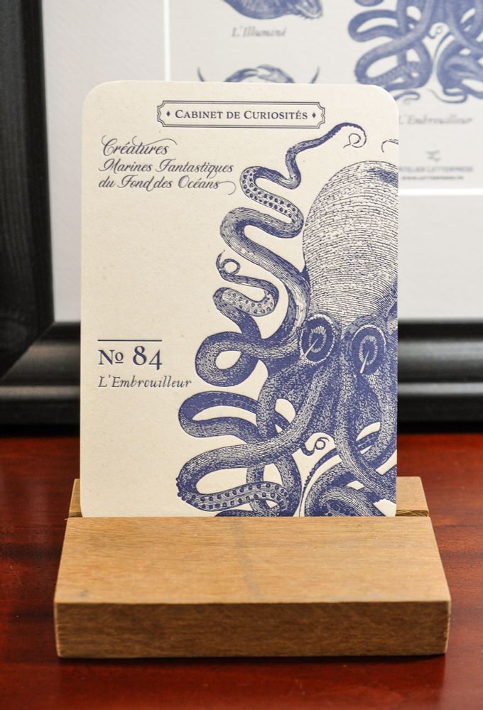 Card shop - Card Octopus - L'ATELIER LETTERPRESS