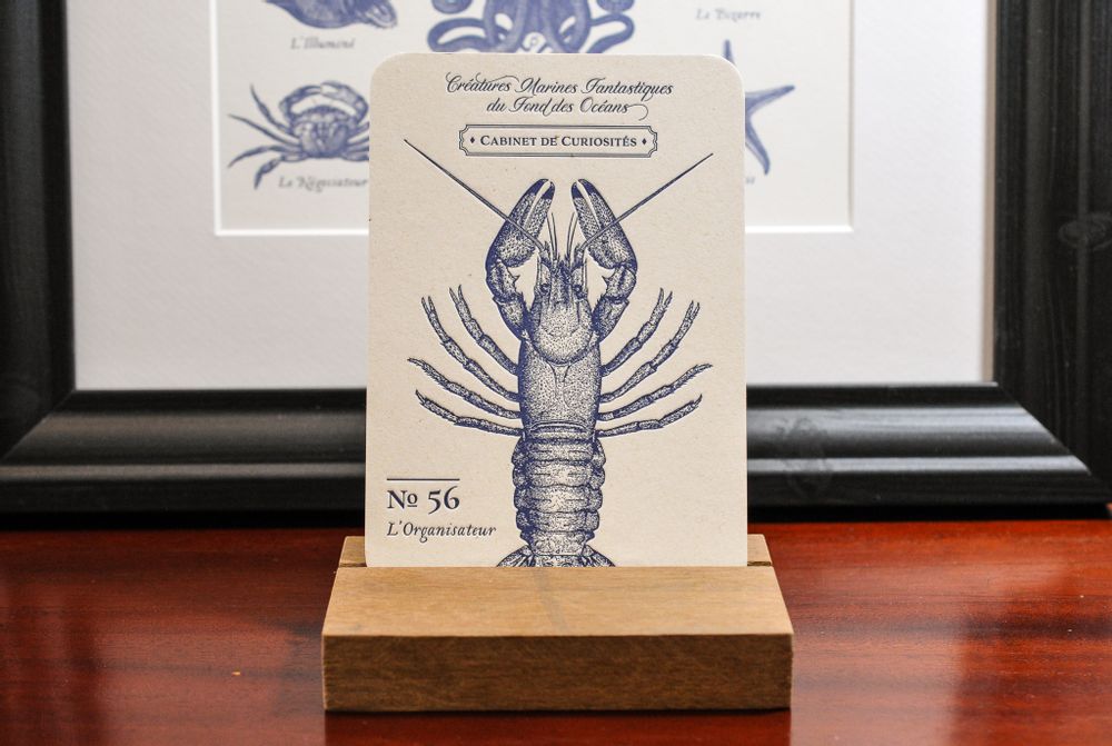 Card shop - Card Lobster - L'ATELIER LETTERPRESS