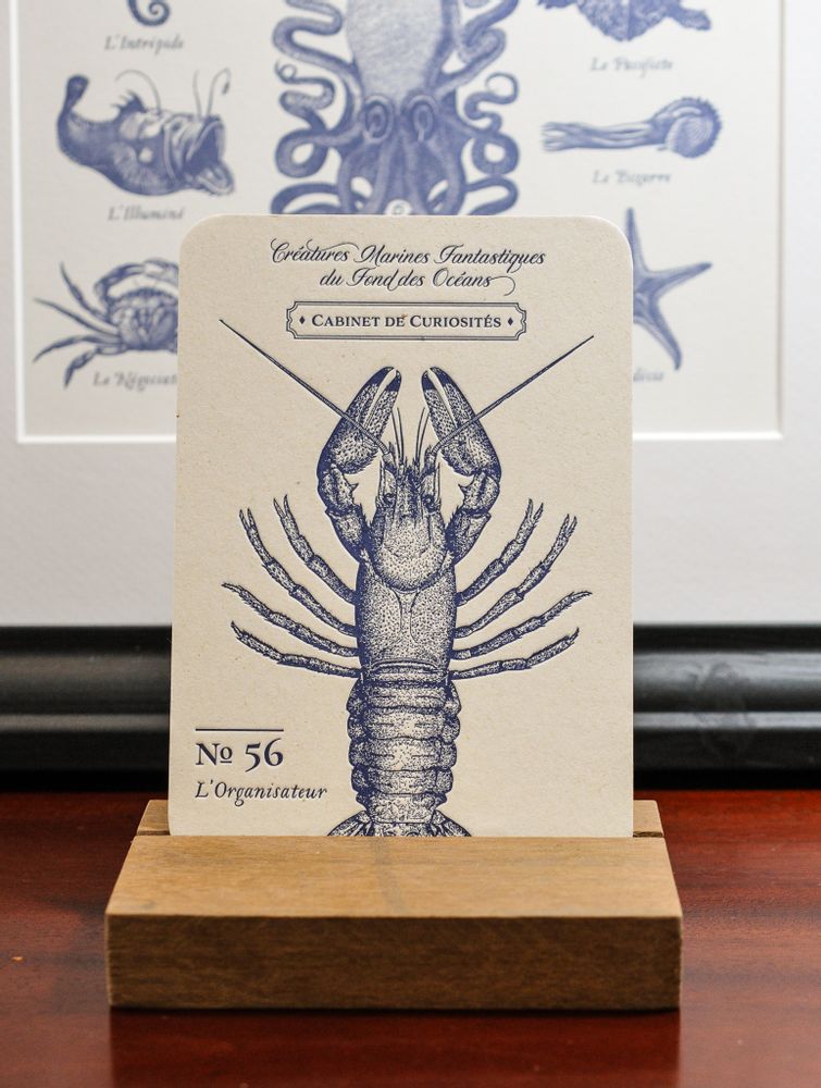 Card shop - Card Lobster - L'ATELIER LETTERPRESS