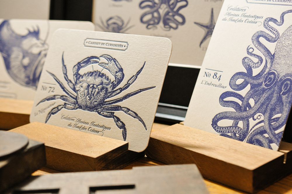 Carterie - Carte Crabe - L'ATELIER LETTERPRESS