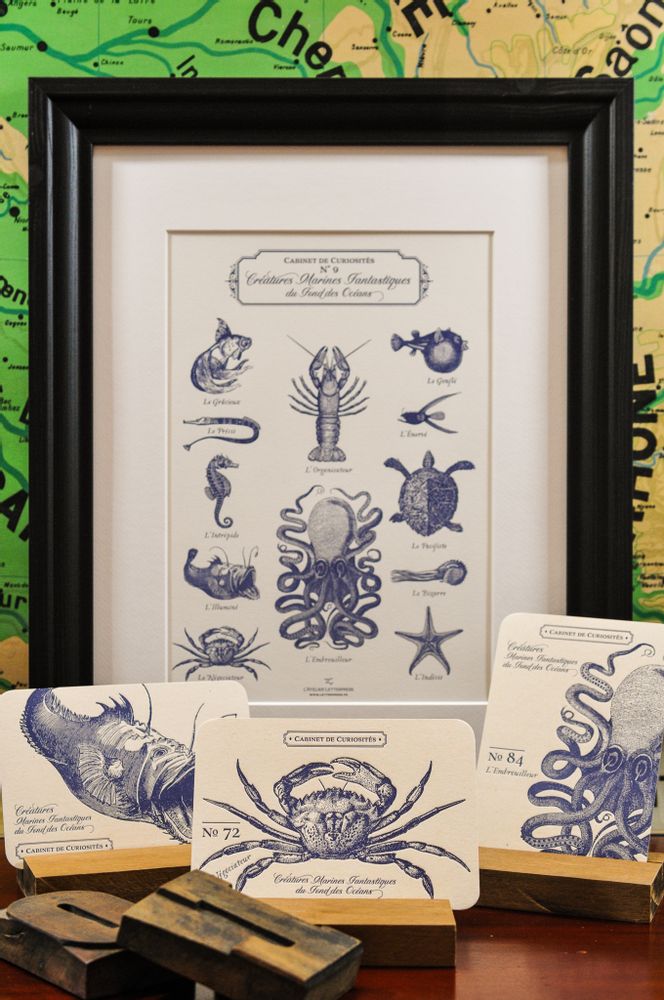 Carterie - Carte Crabe - L'ATELIER LETTERPRESS