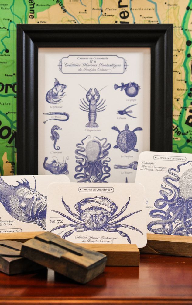 Carterie - Carte Crabe - L'ATELIER LETTERPRESS