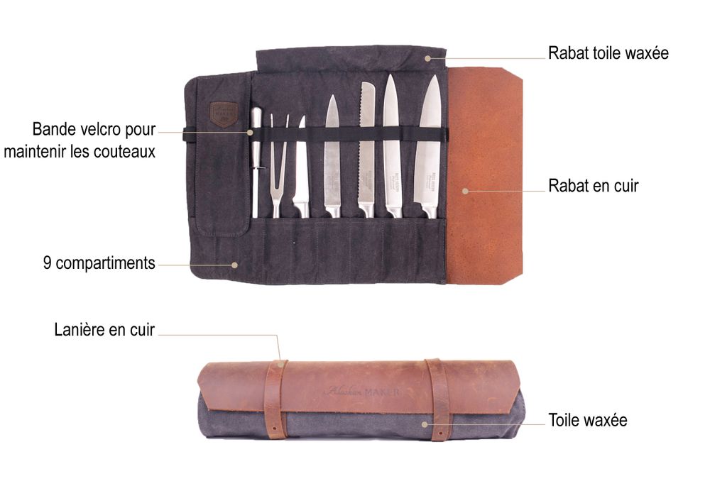 Sacs et cabas - Trousse à couteaux CHEF - ALASKAN MAKER