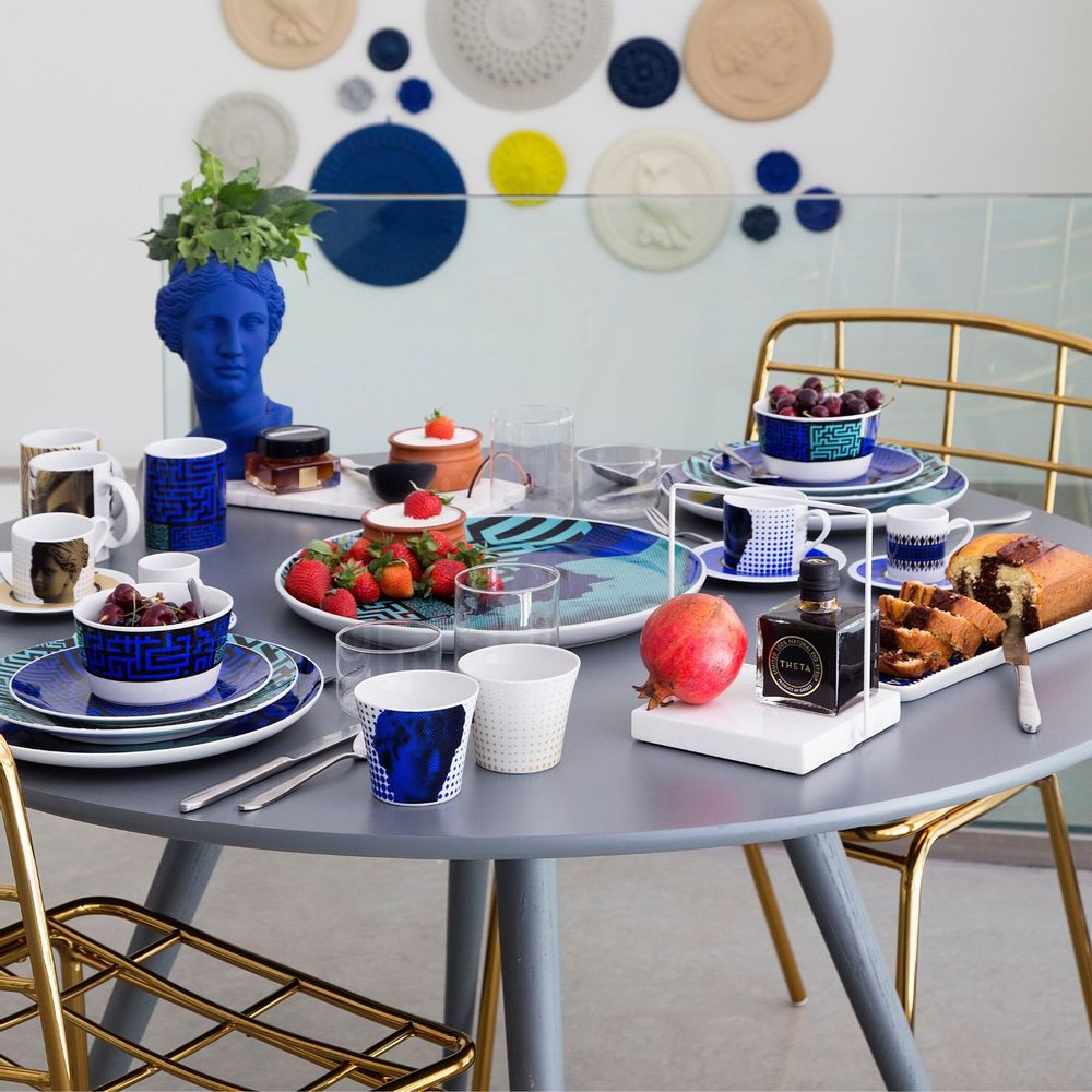 Assiettes de réception - Art de table/labyrinthe Collection éternelle - SOPHIA ENJOY THINKING