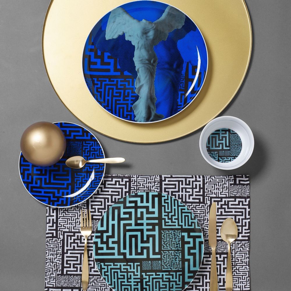 Assiettes de réception - Art de table/labyrinthe Collection éternelle - SOPHIA ENJOY THINKING