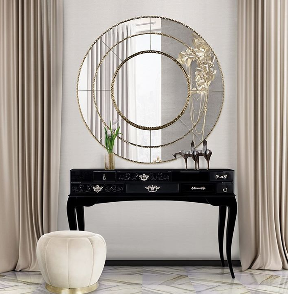 Console table - YORK BLACK CONSOLE - INSPLOSION