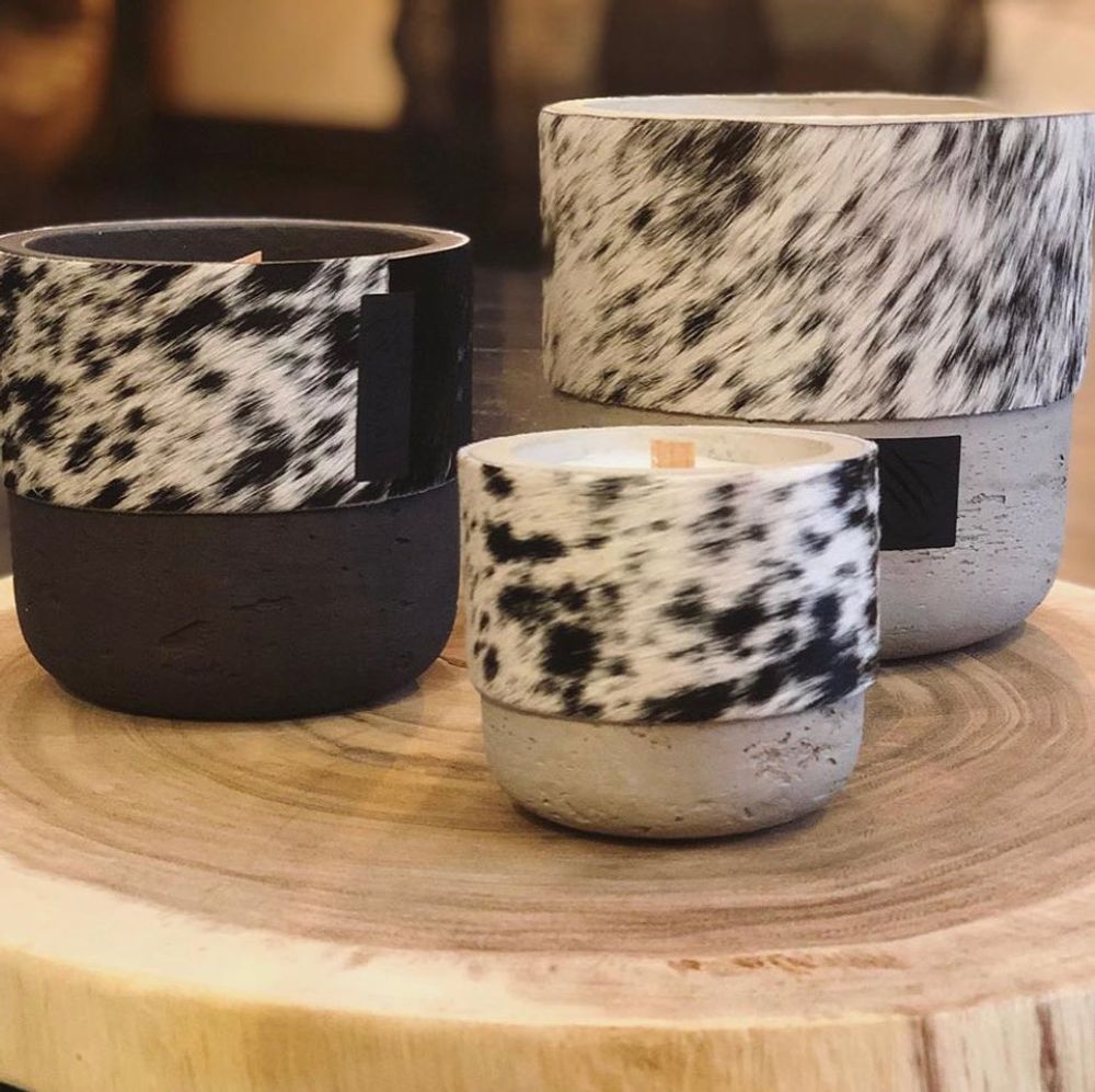 Bougies - Collection de bougies en peaux de vache - OSCAR LUXURY CANDLES