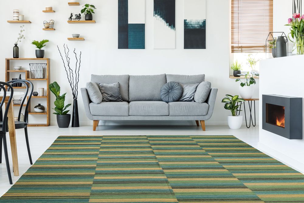 Other caperts - New Mazandaran Stripe Kilim - ORIENT HANDMADE CARPETS