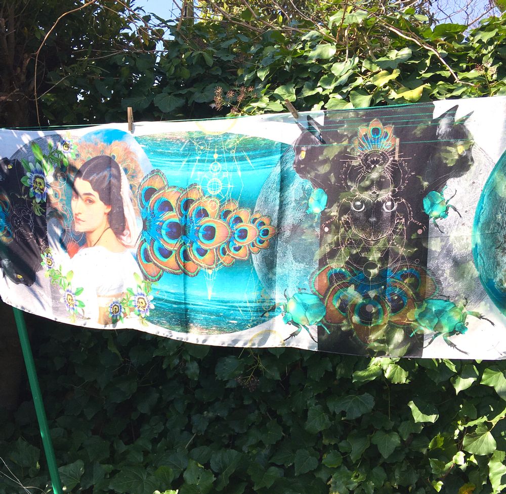 Scarves - Talisman Catscarabée Scarf - EMILIE SAUZET - INSPIRATIONS