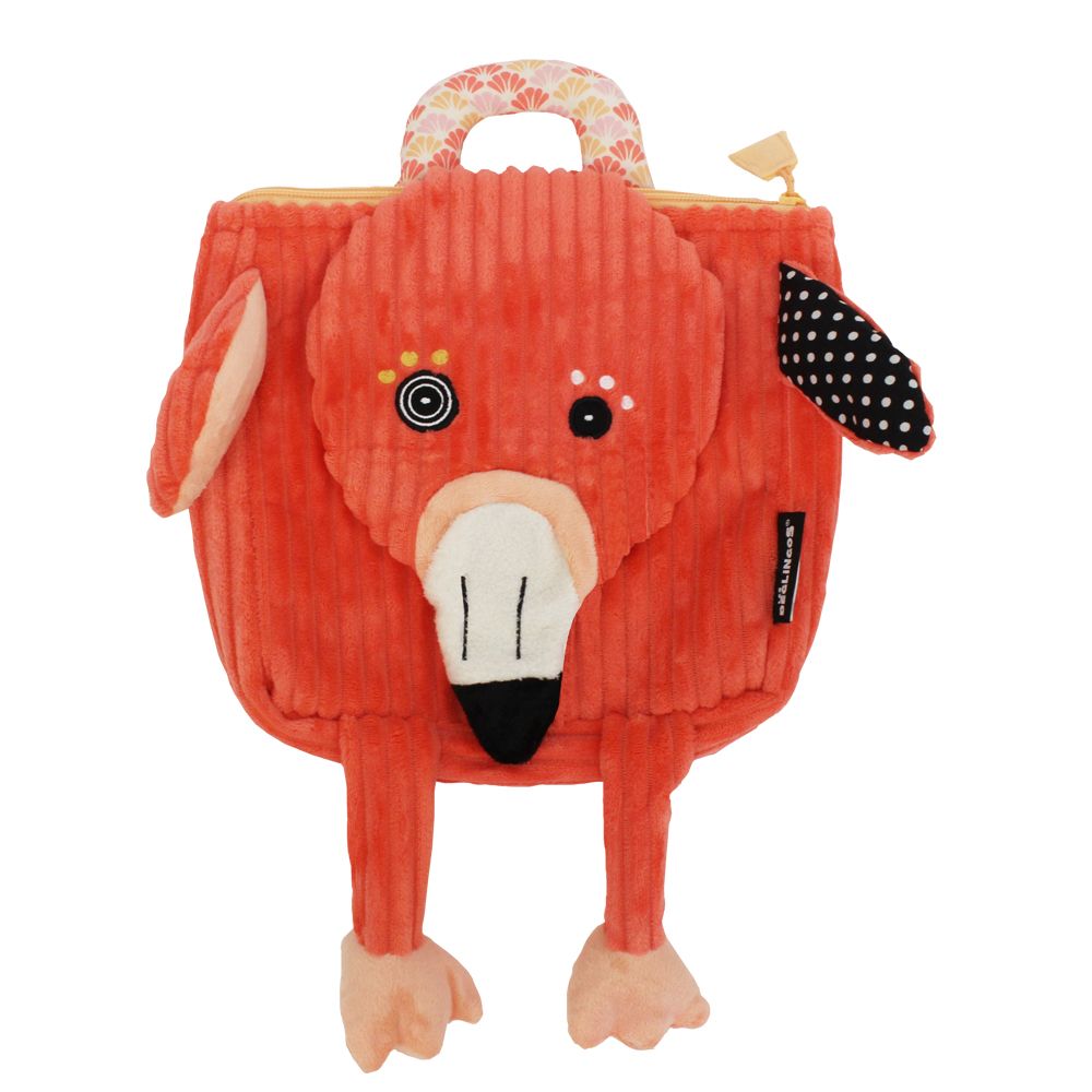 Travel accessories - Corduroy backpack Pomelos the Ostrich - DEGLINGOS