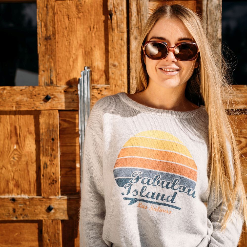 Apparel - LAS SALINAS SWEATER - FABULOUS ISLAND LTD