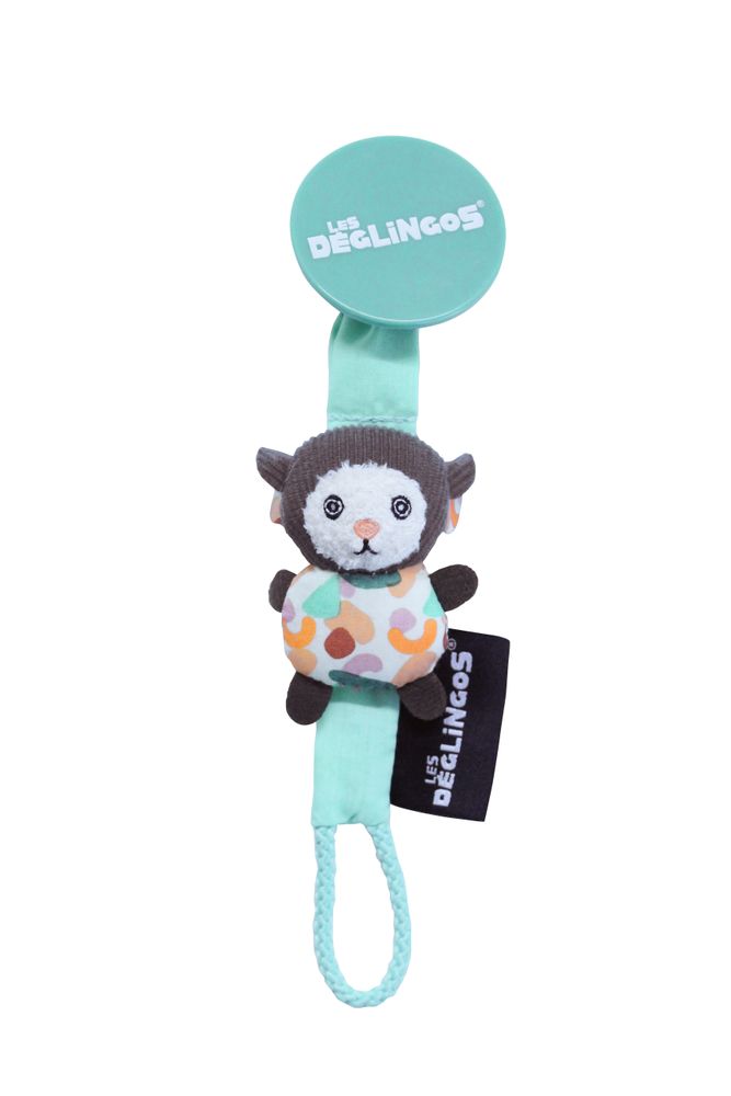 Accessoires pour puériculture - Accroche Sucette Jelekros le Lion - DEGLINGOS