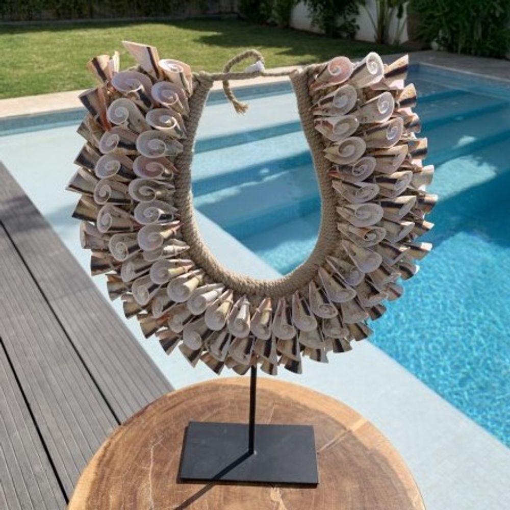 Jewelry - CONCHA tribal shell necklace wall decoration - CASA NATURA