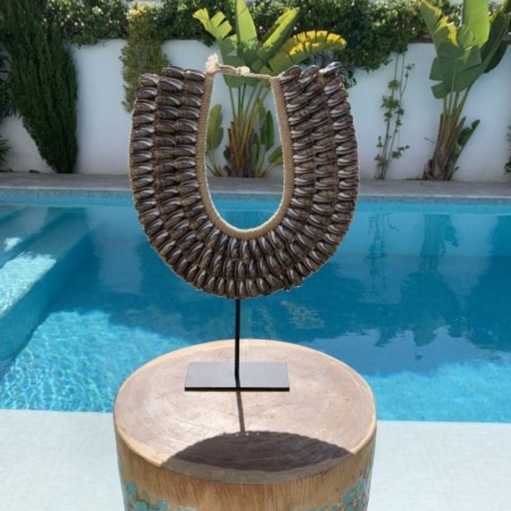 Jewelry - CONCHA tribal shell necklace wall decoration - CASA NATURA