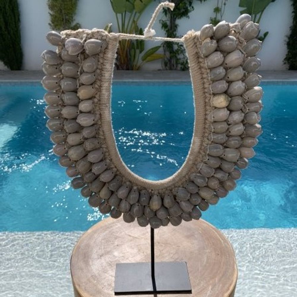 Jewelry - CONCHA tribal shell necklace wall decoration - CASA NATURA