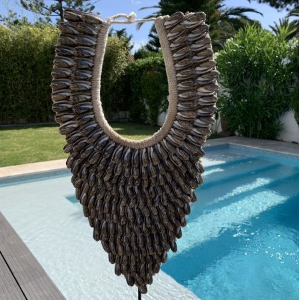 Jewelry - CONCHA tribal shell necklace wall decoration - CASA NATURA