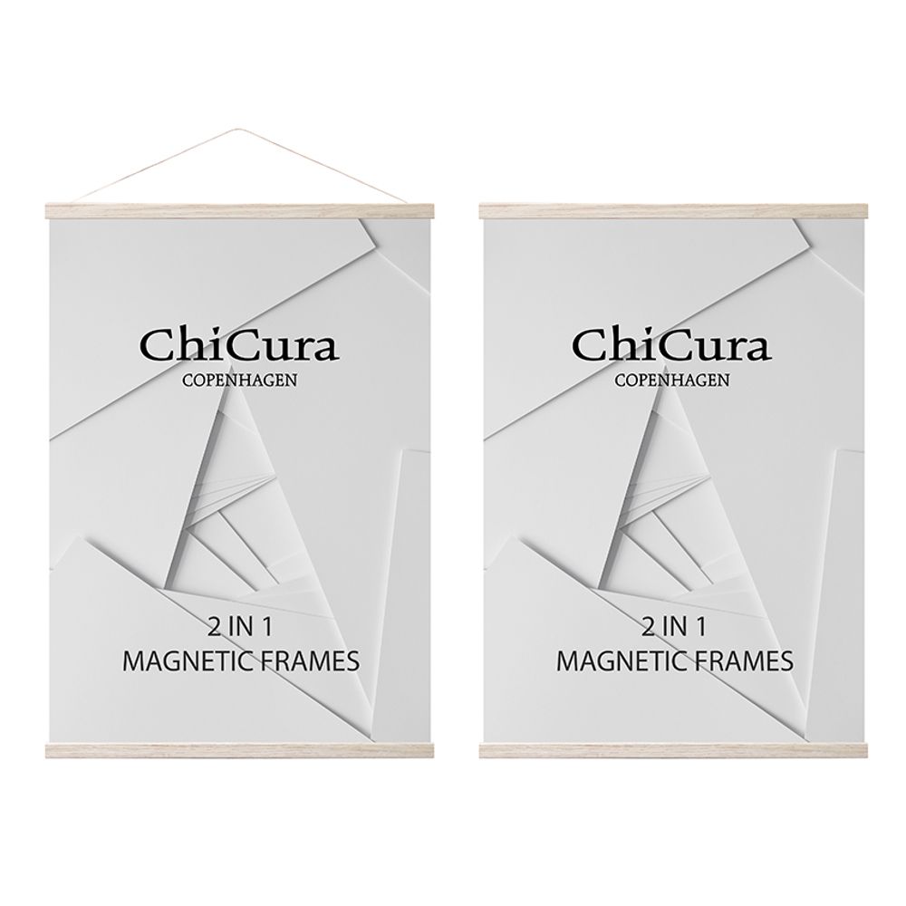 Frames - 2 In 1 Magnetic Frames - Oak - CHICURA COPENHAGEN