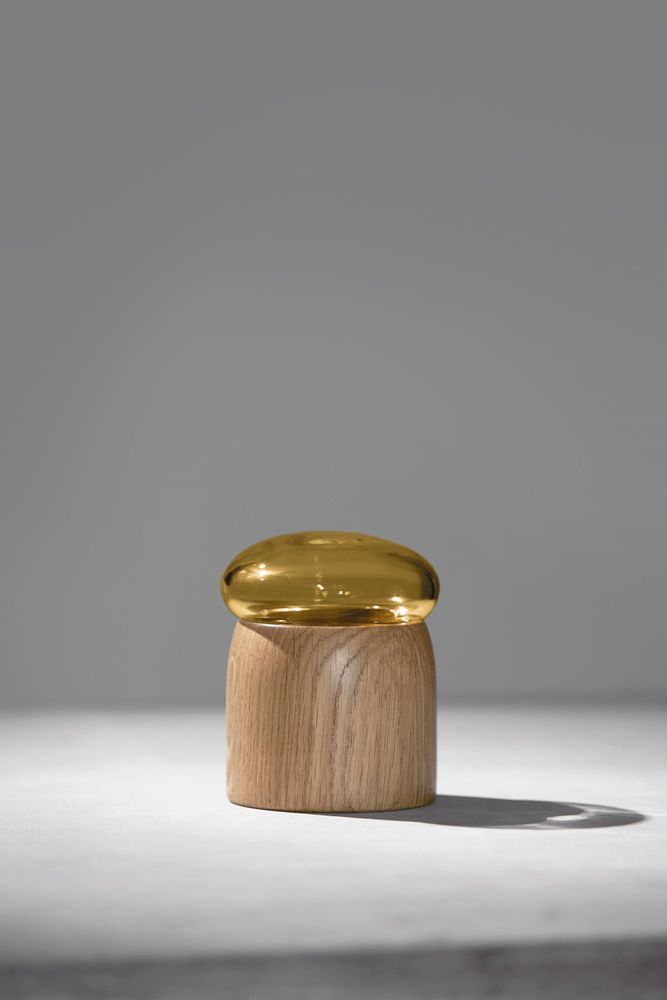 Decorative objects - Boletus Oak/Amber Glass, w. 9 cm - CHICURA COPENHAGEN