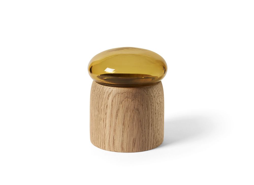 Decorative objects - Boletus Oak/Amber Glass, w. 9 cm - CHICURA COPENHAGEN