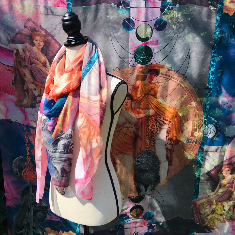 Scarves - Talisman Arthemis Scarf - EMILIE SAUZET - INSPIRATIONS
