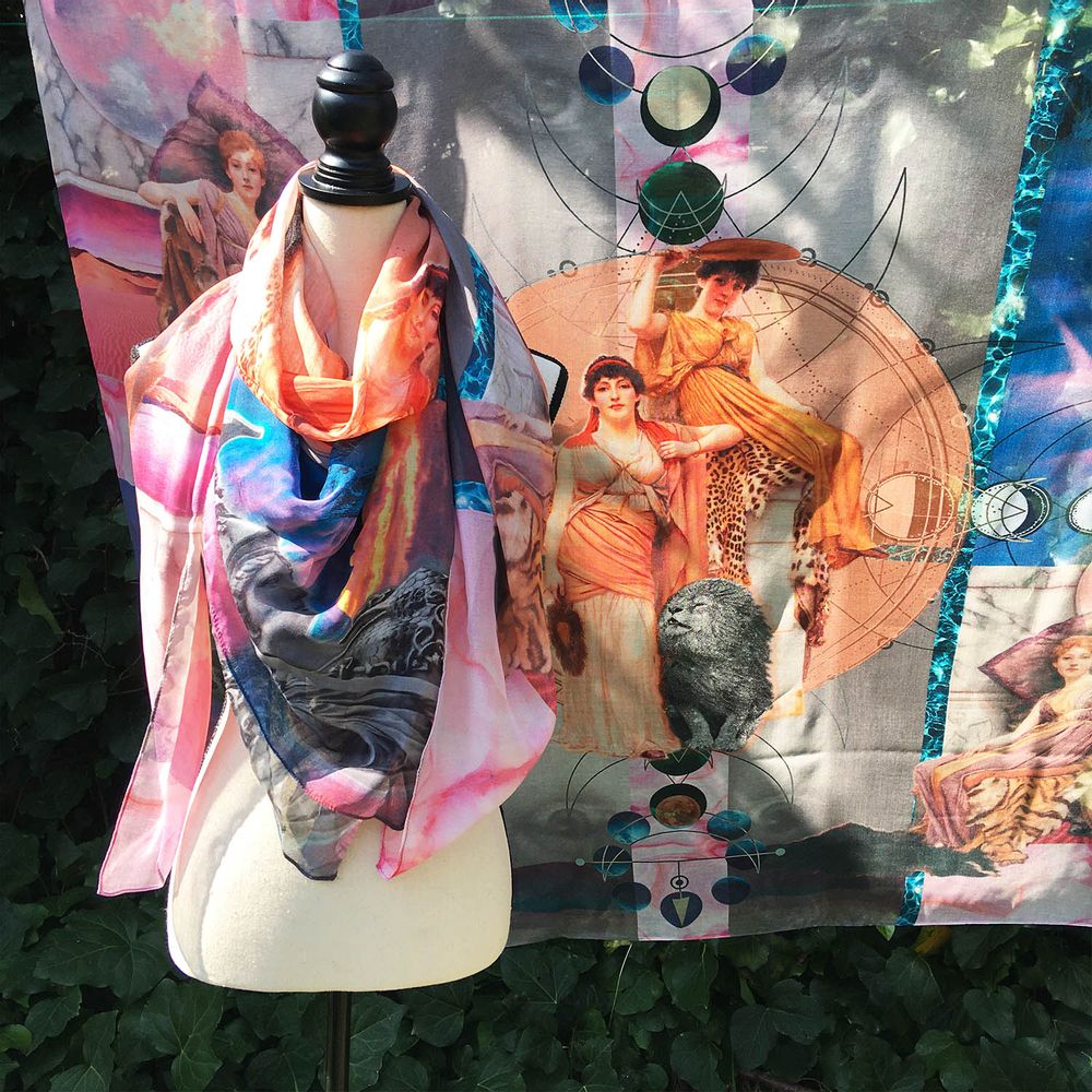 Scarves - Talisman Arthemis Scarf - EMILIE SAUZET - INSPIRATIONS