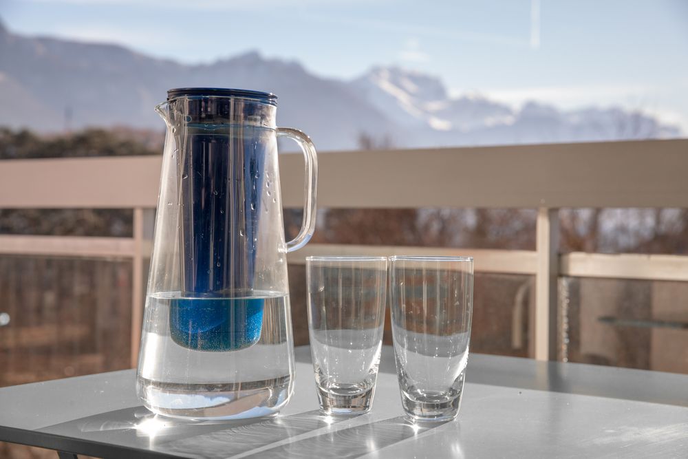 Carafes - Carafe filtrante pour l'eau, en Verre, 1.7 L, Bleue - LIFESTRAW®