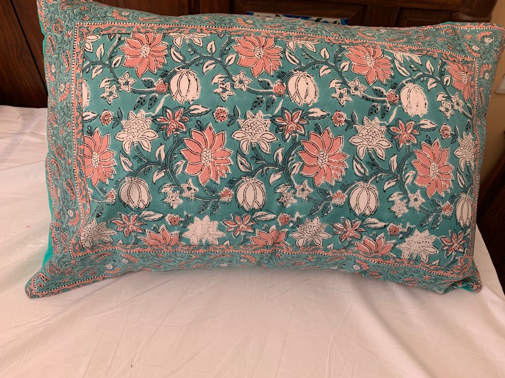 Bed linens - HOUSSE DE COUETTE COTON BLOCK PRINT  - PECHAAN