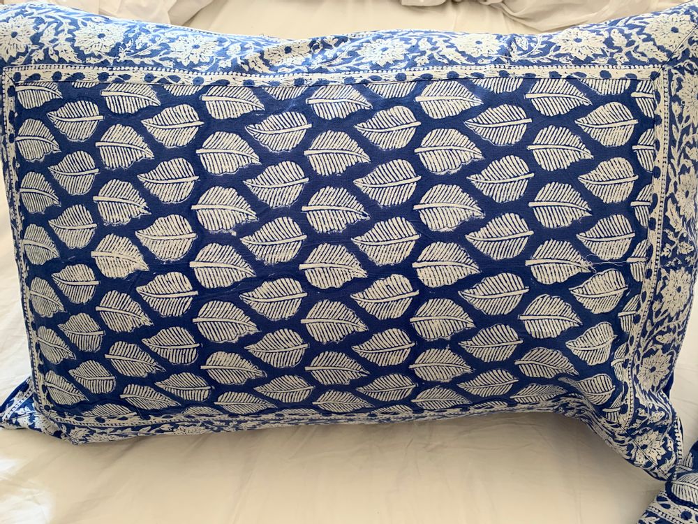 Bed linens - HOUSSE DE COUETTE COTON BLOCK PRINT  - PECHAAN