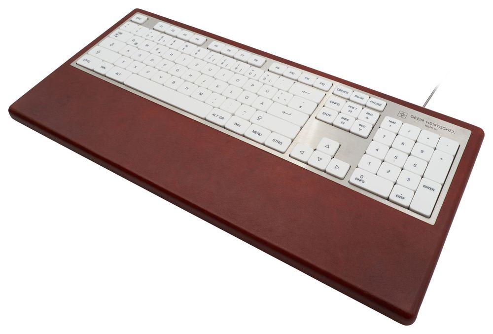 Other smart objects - Computer keyboard - Red leather - GEBR. HENTSCHEL GBR
