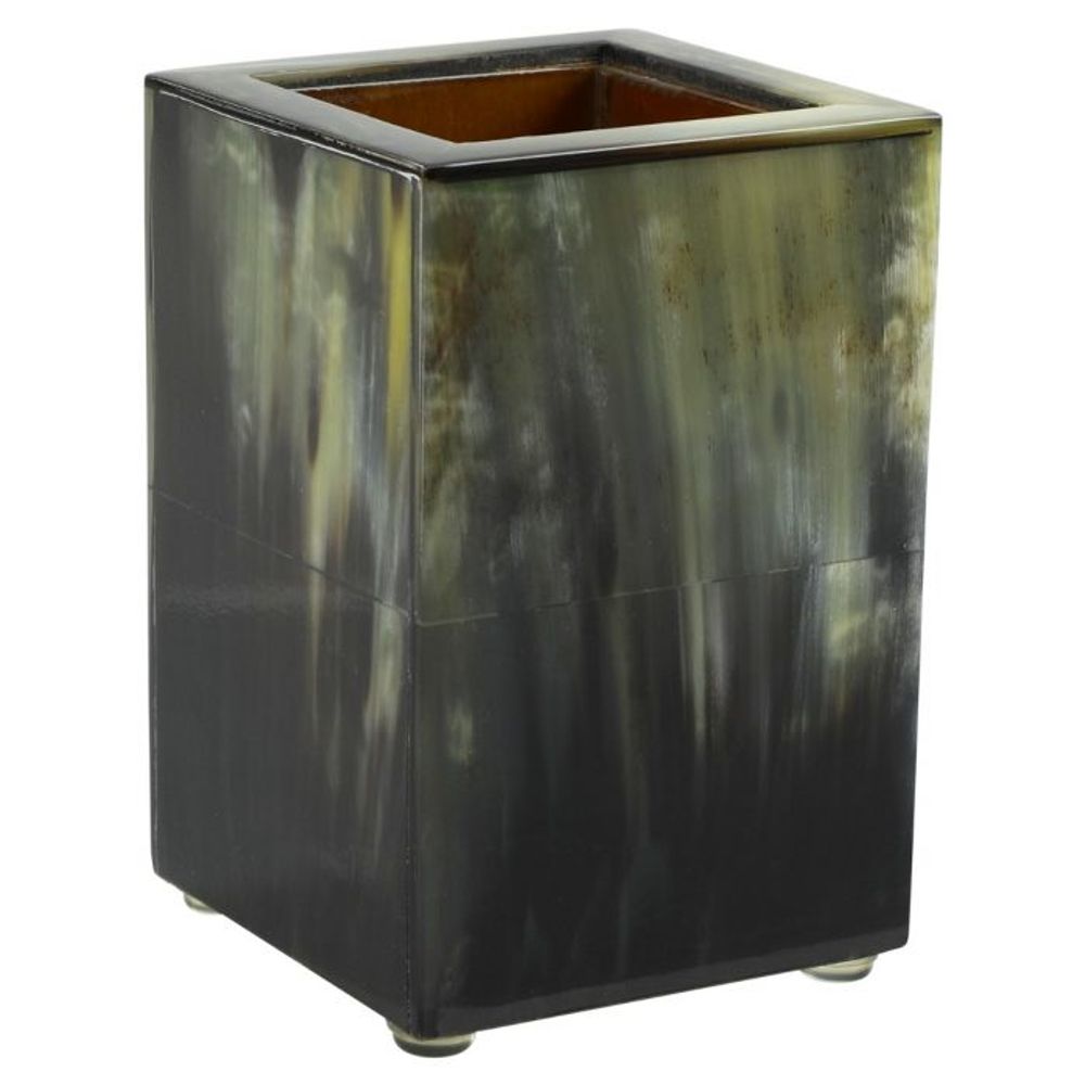 Accessoires à poser - Toothbrush holder dark marbled horn - MOON PALACE