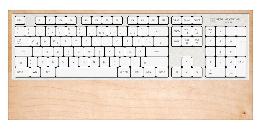 Cadeaux - Clavier d'ordinateur - Bois d'érable - GEBR. HENTSCHEL GBR