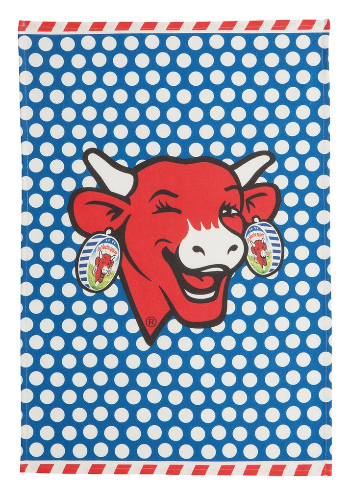 Torchons textile - La Vache qui Rit - Pop Bleu / Torchon imprimé - COUCKE
