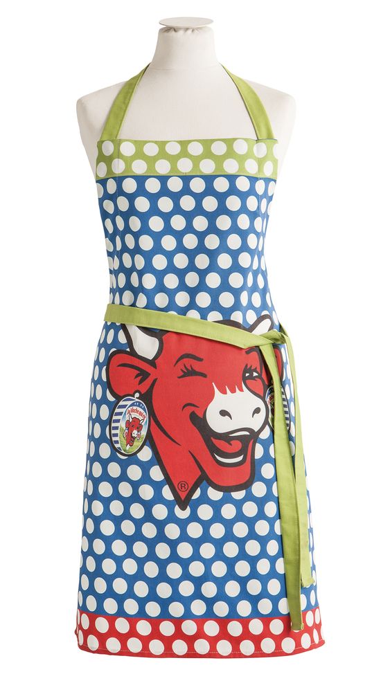 Kitchen linens - The Laughing Cow - Pop Blue/Printed Apron - COUCKE