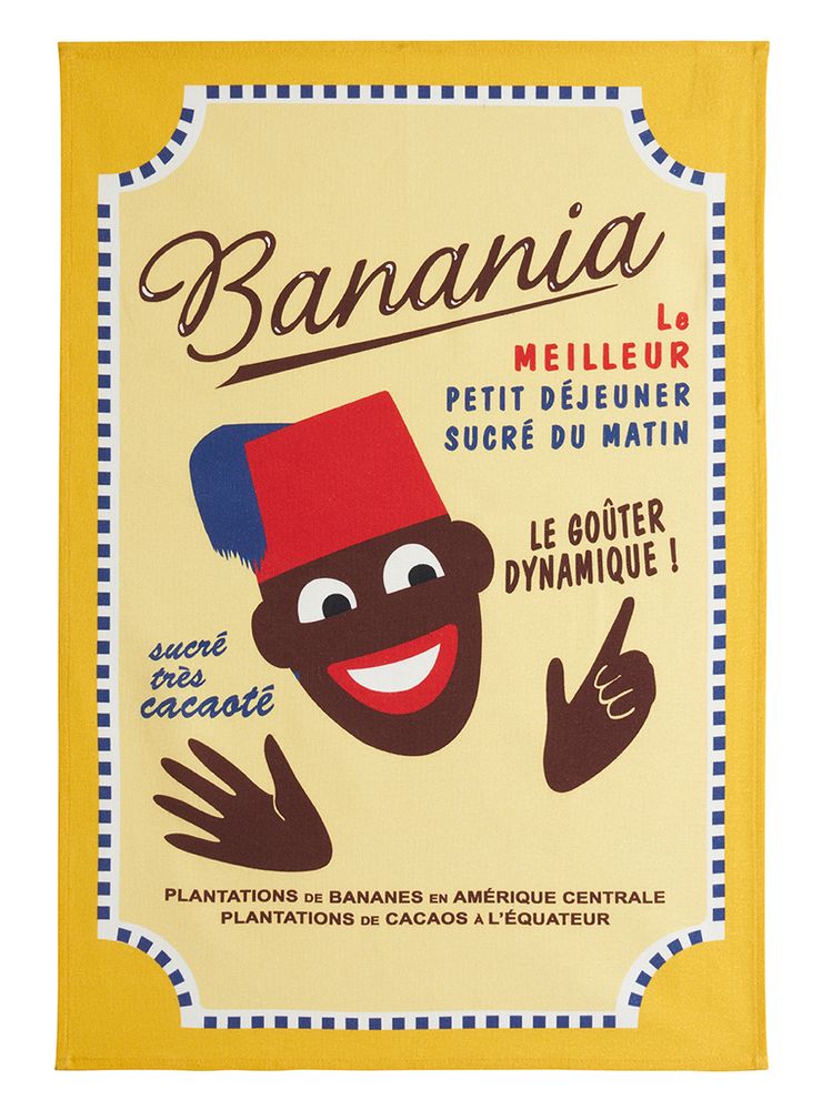 Torchons textile - Banania - Goûter Dynamique/ Torchon imprimé - COUCKE