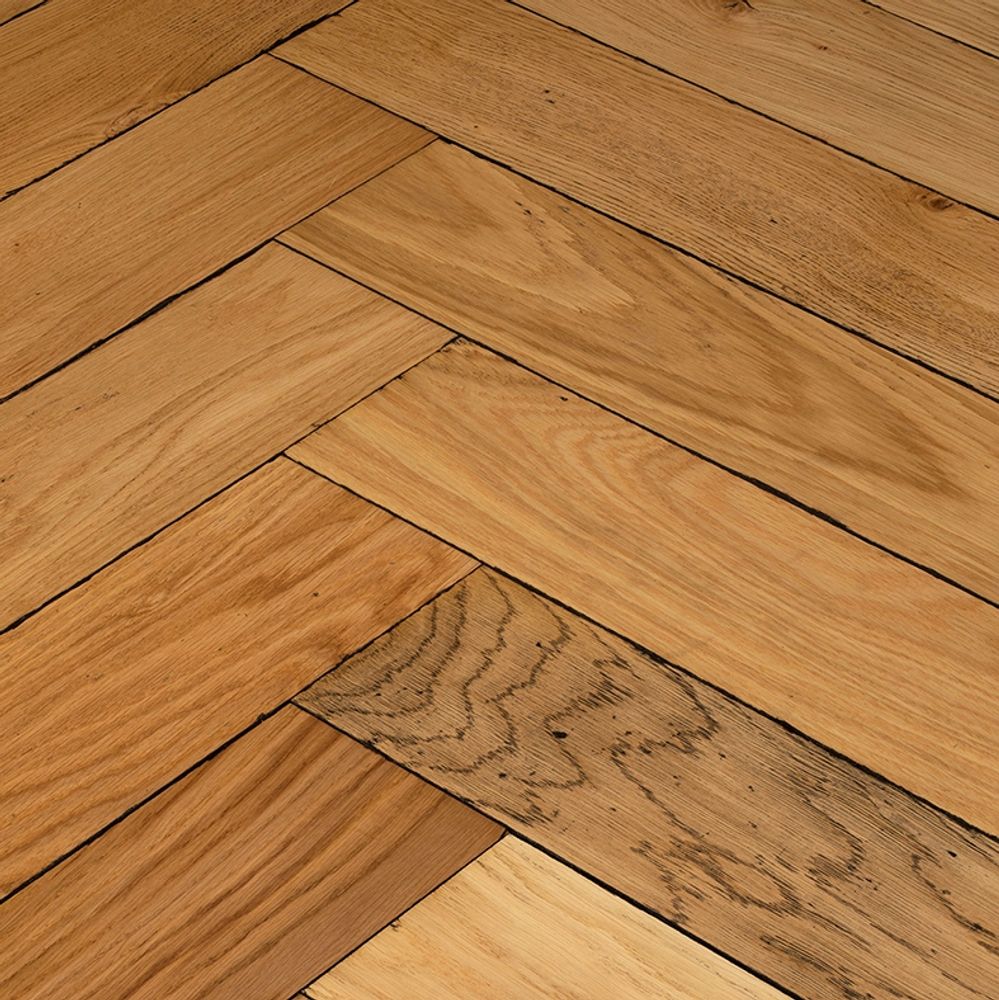 Parquets - Plancher d’autrefois : PA 78 - huilé arêtes noires - CHÊNE DE L'EST