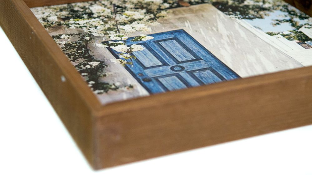Objets design - Plateau en bois Lanscape - LIVING MEDITERANEO