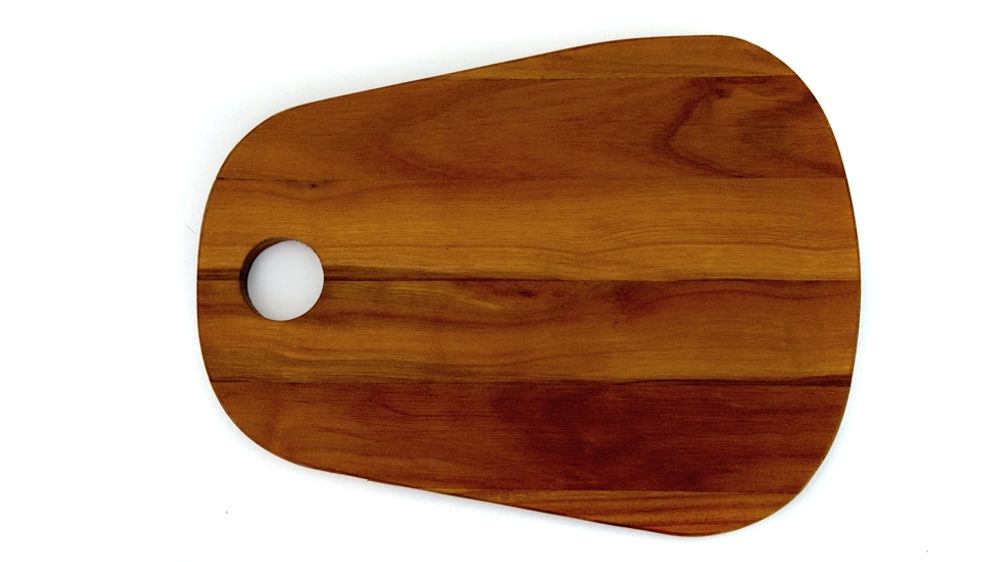 Platter and bowls - Cutting board Short round "dewdrop" - LIVING MEDITERANEO