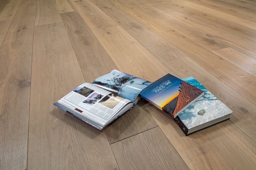 Parquets - Parquet XXL Court - Col. 108 SD Cristal structuré double huilé - CHÊNE DE L'EST