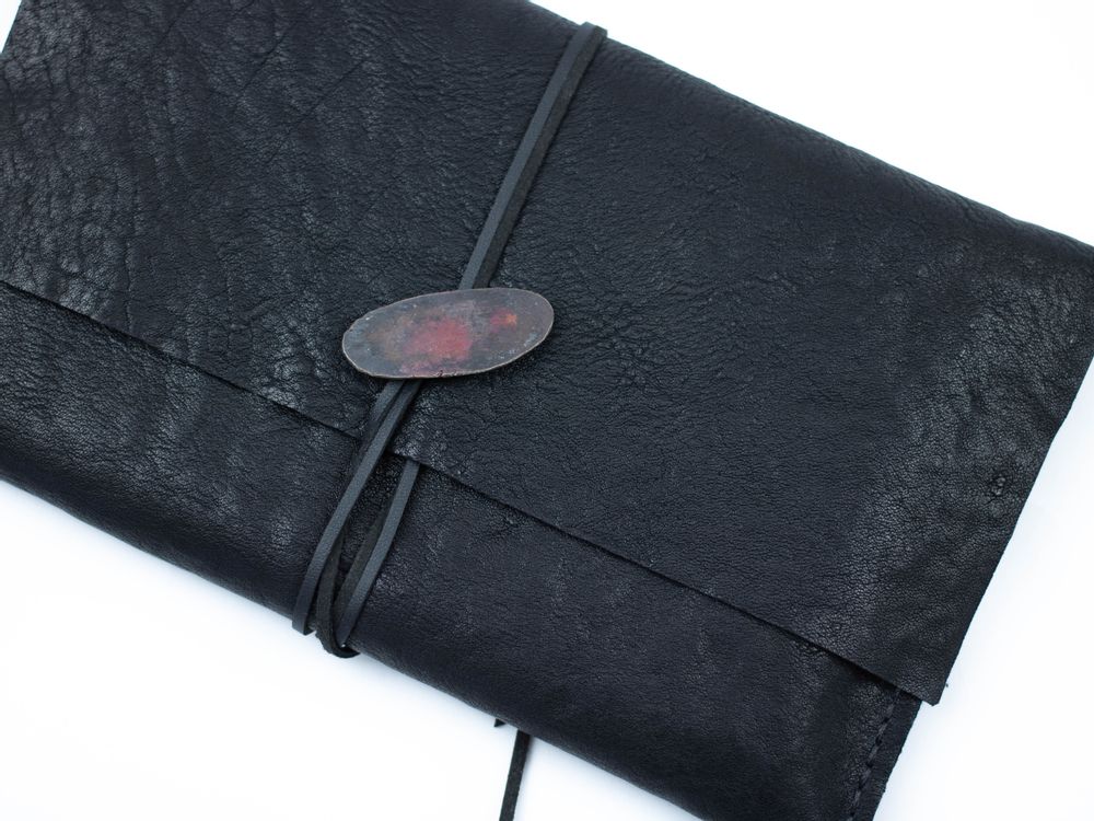 Petite maroquinerie - POCHETTE BIJOU CARBONE BLACK - SLOW