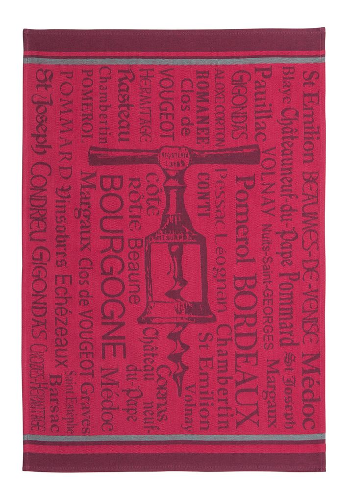 Torchons textile - Tire-Bouchons Bordeaux / Torchon jacquard - COUCKE