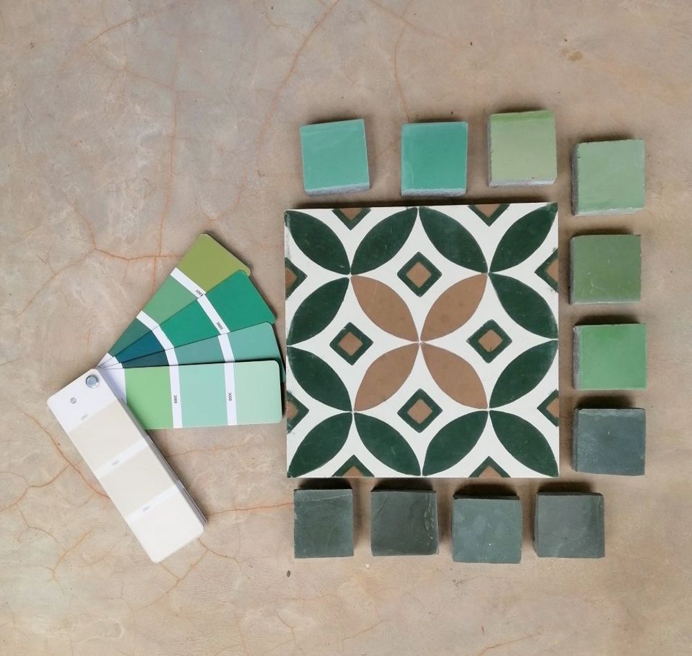 Carrelages et dallages - Carreaux de Ciment Hanthana - ILOT COLOMBO