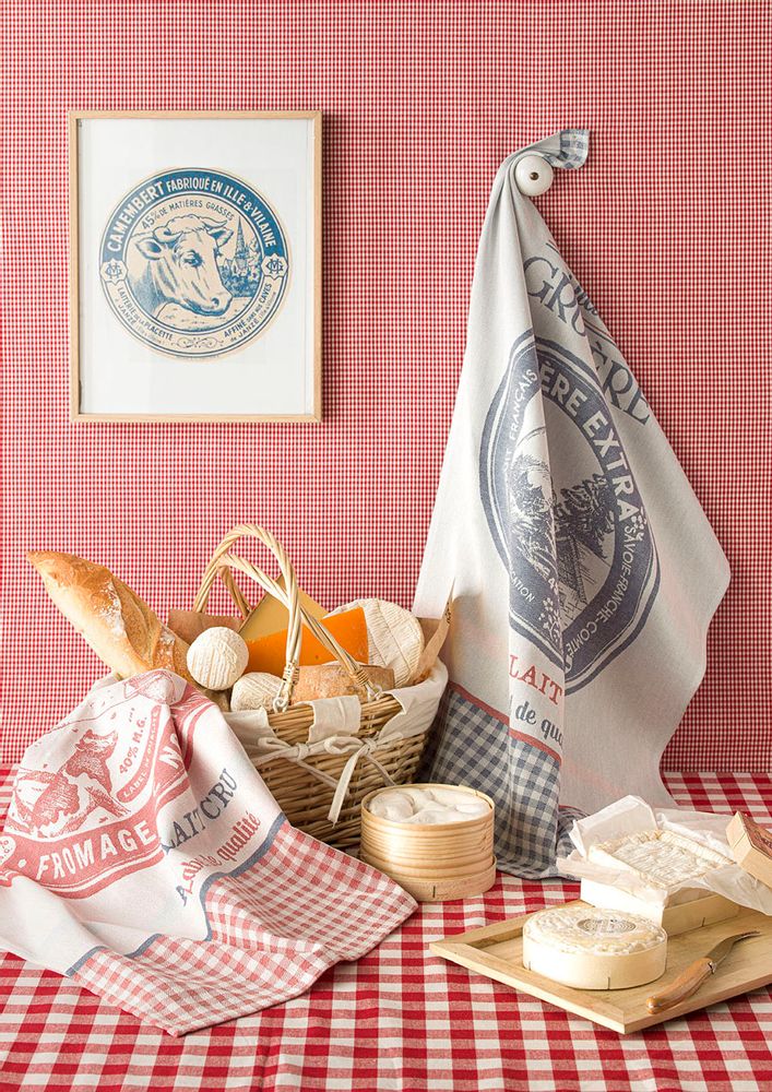 Tea towel - Véritable Camembert/Jacquard tea towel - COUCKE