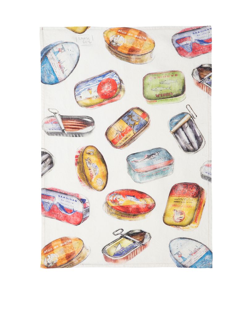Torchons textile - Boîtes à Sardines / Torchon jacquard - COUCKE
