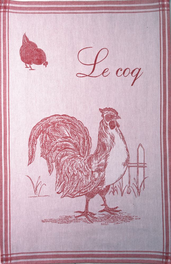 Tea towel - Le Coq PJ / Tea towel - COUCKE