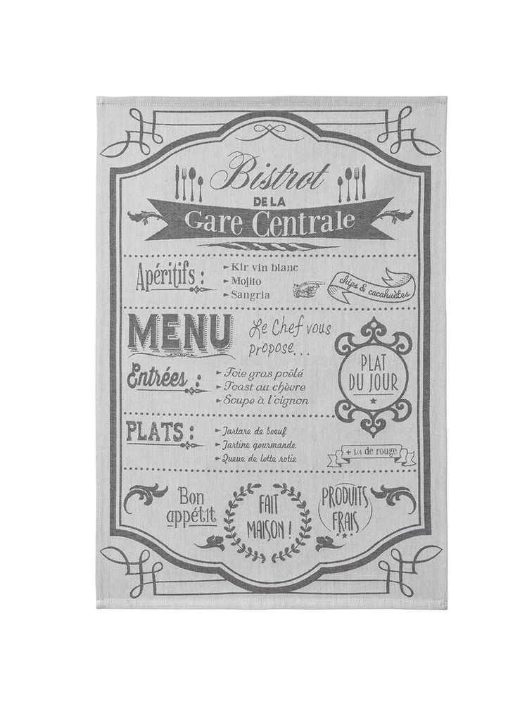 Tea towel - Au Menu / Tea towel - COUCKE
