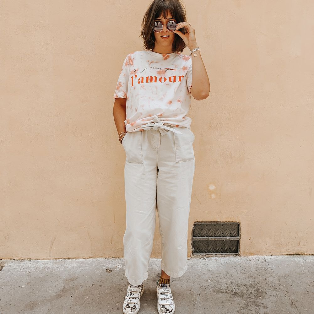 Apparel - Tshirt Tie&Dye J'AIME L'AMOUR - WAY CUSTOM