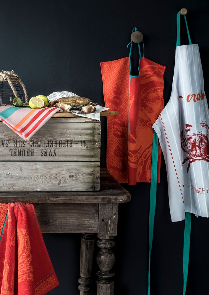 Linge d'office - Crabe / Carré éponge - COUCKE