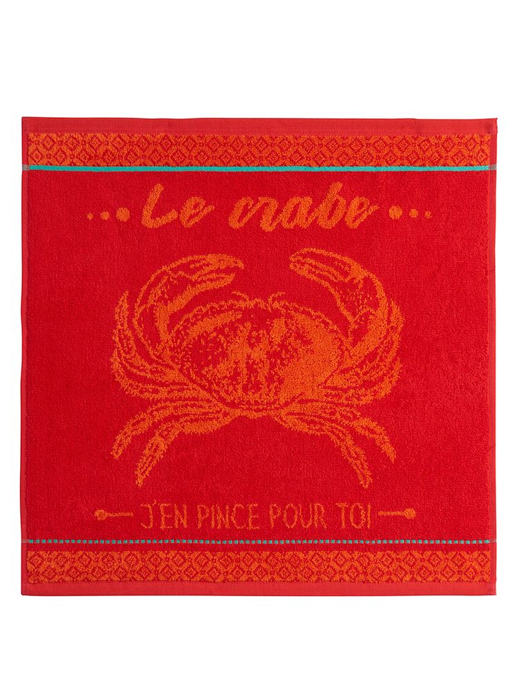 Linge d'office - Crabe / Carré éponge - COUCKE